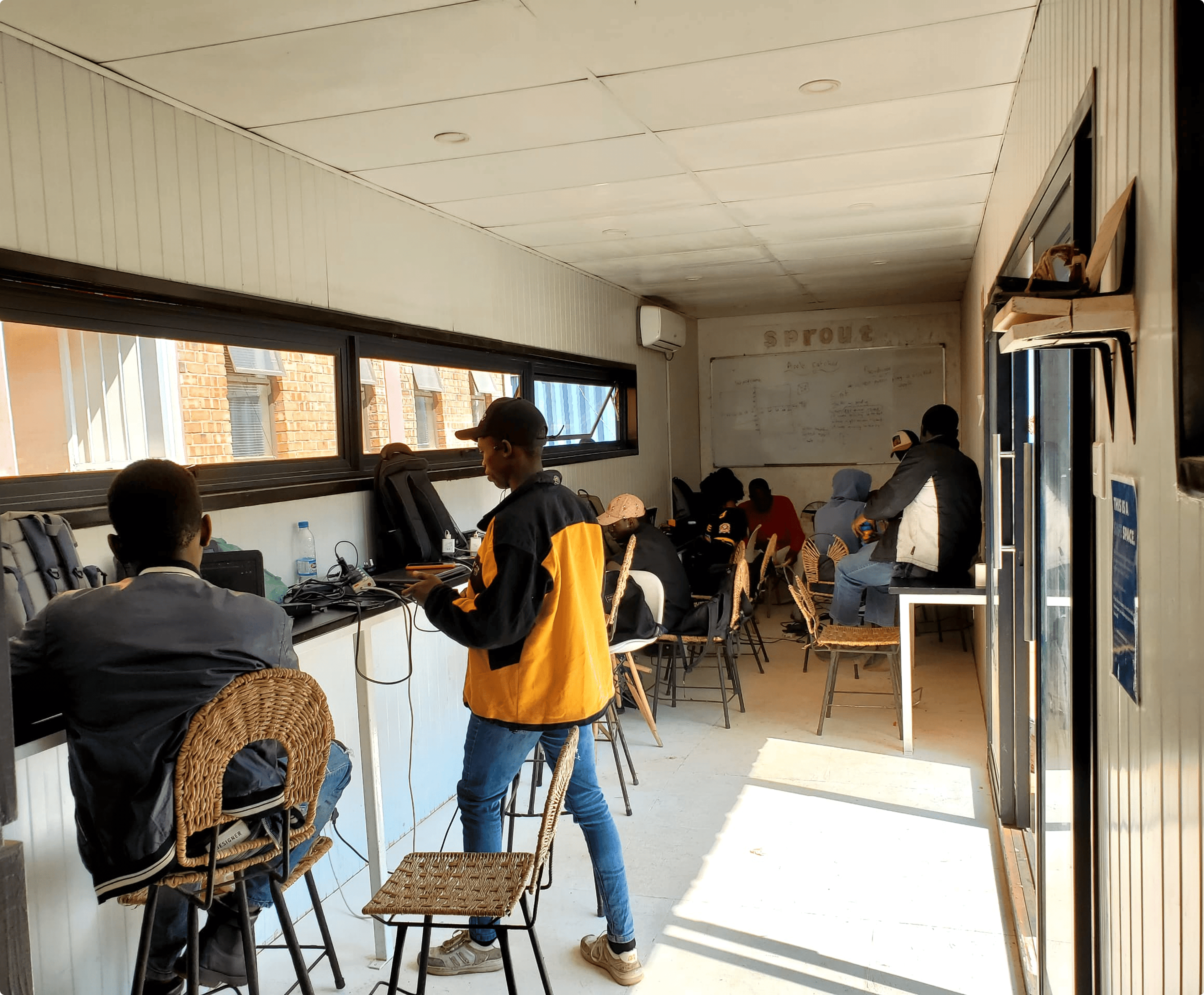 students in dzivarasekwa hub